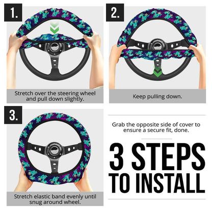 Dialga Anime Custom Car Steering Wheel Cover