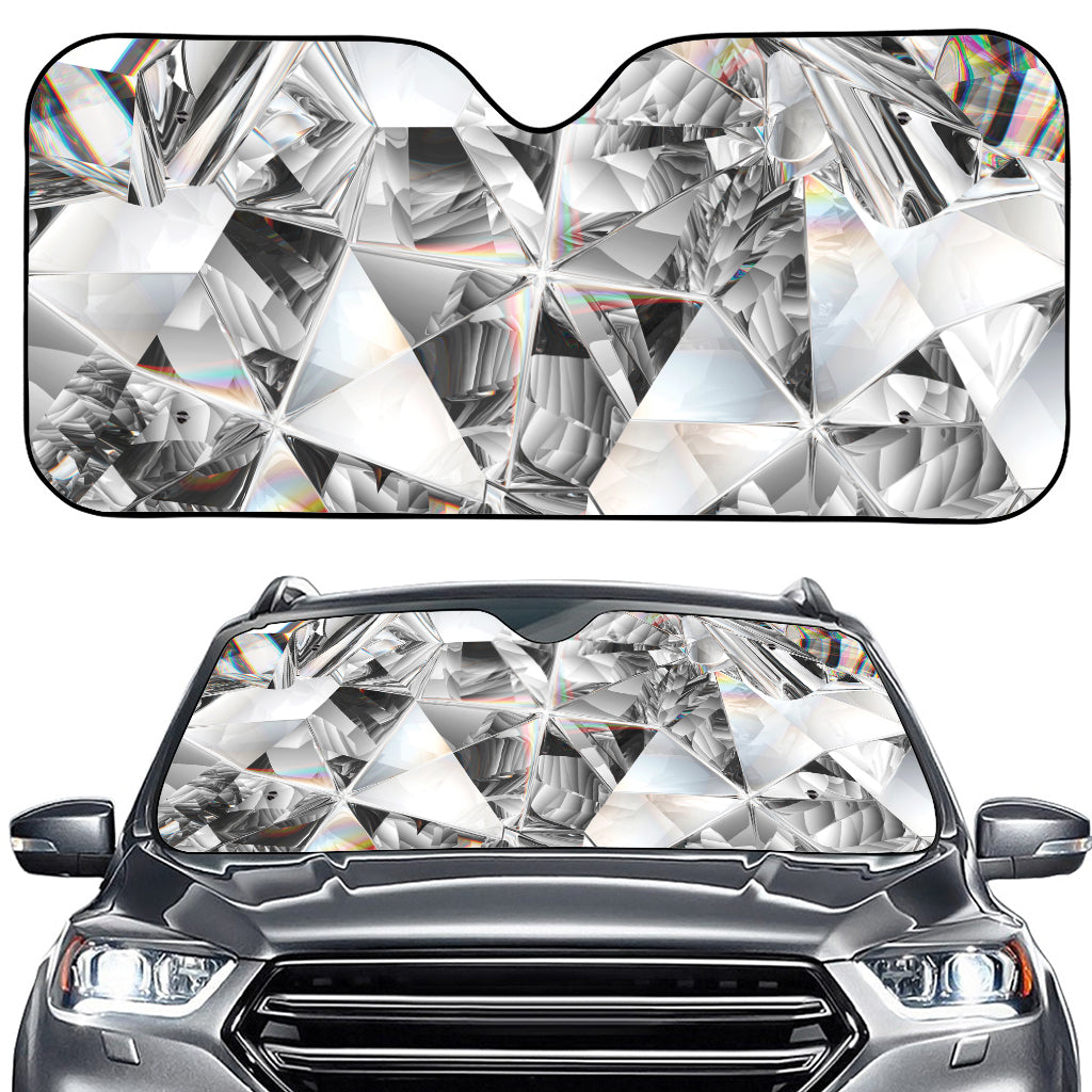 Diamond Artwork Print Car Windshield Sun Shade