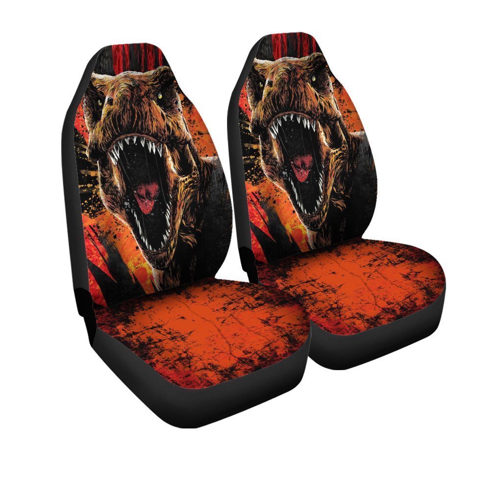 Dino T-Rex Car Seat Covers Custom Dinosaur Car Accessories