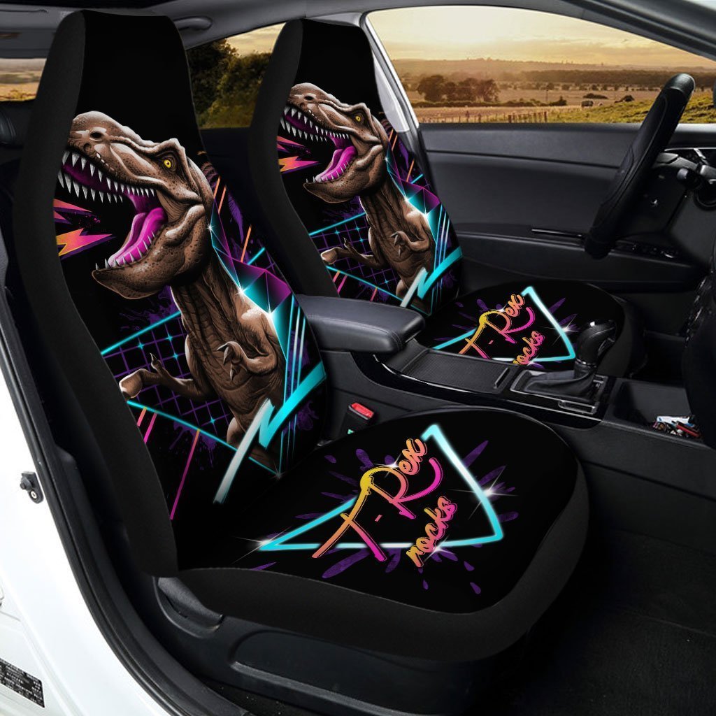 Dinorsaur T-rex Car Seat Covers Custom Dino Car Accessories