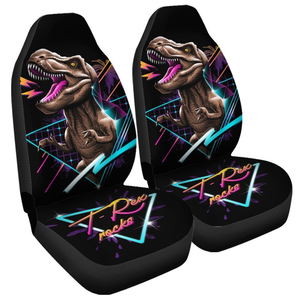 Dinorsaur T-rex Car Seat Covers Custom Dino Car Accessories