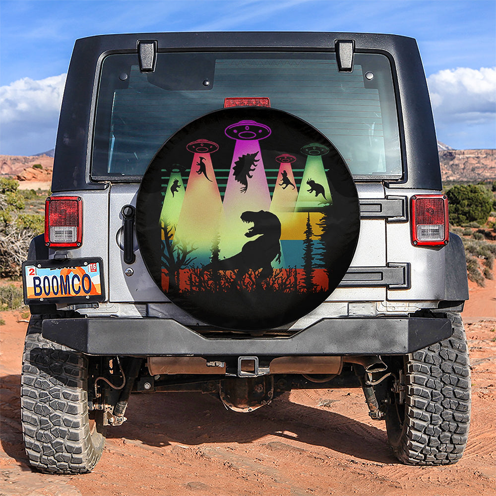 Dinosaur Alien Car Spare Tire Cover