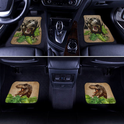 Dinosaur Car Floor Mats Custom Tropical Car Accessories