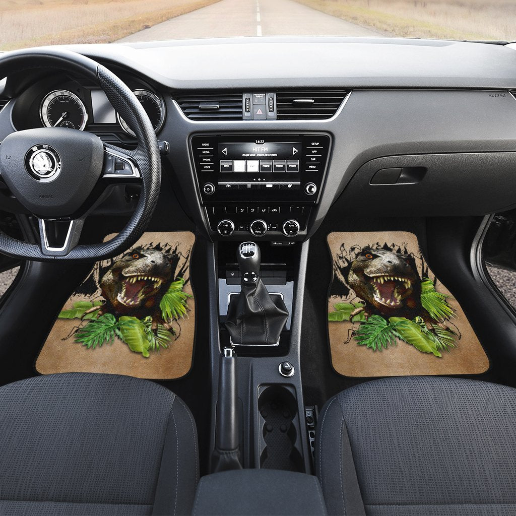 Dinosaur Car Floor Mats Custom Tropical Car Accessories