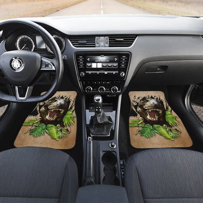 Dinosaur Car Floor Mats Custom Tropical Car Accessories