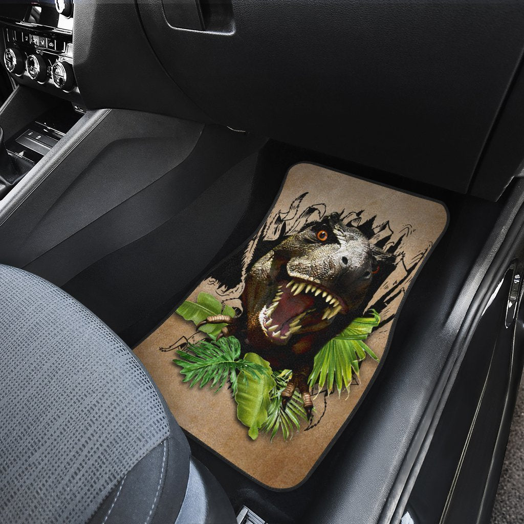 Dinosaur Car Floor Mats Custom Tropical Car Accessories