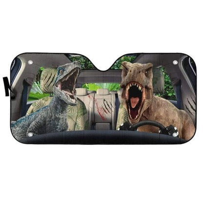 Dinosaur Custom Car Auto Sun Shades Windshield Accessories Decor Gift