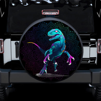 Dinosaur Mandala Car Spare Tire Cover