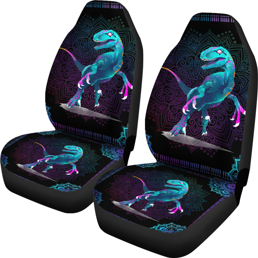Dinosaur Mandala Car Seat Cover