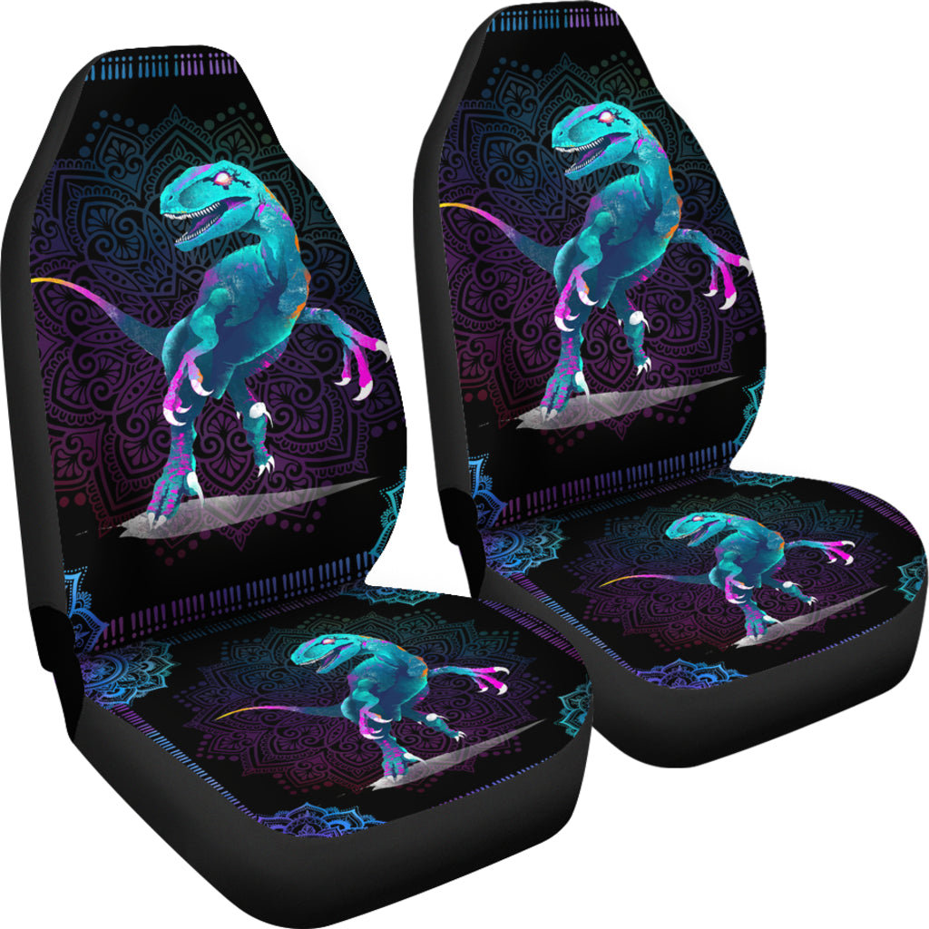 Dinosaur Mandala Car Seat Cover
