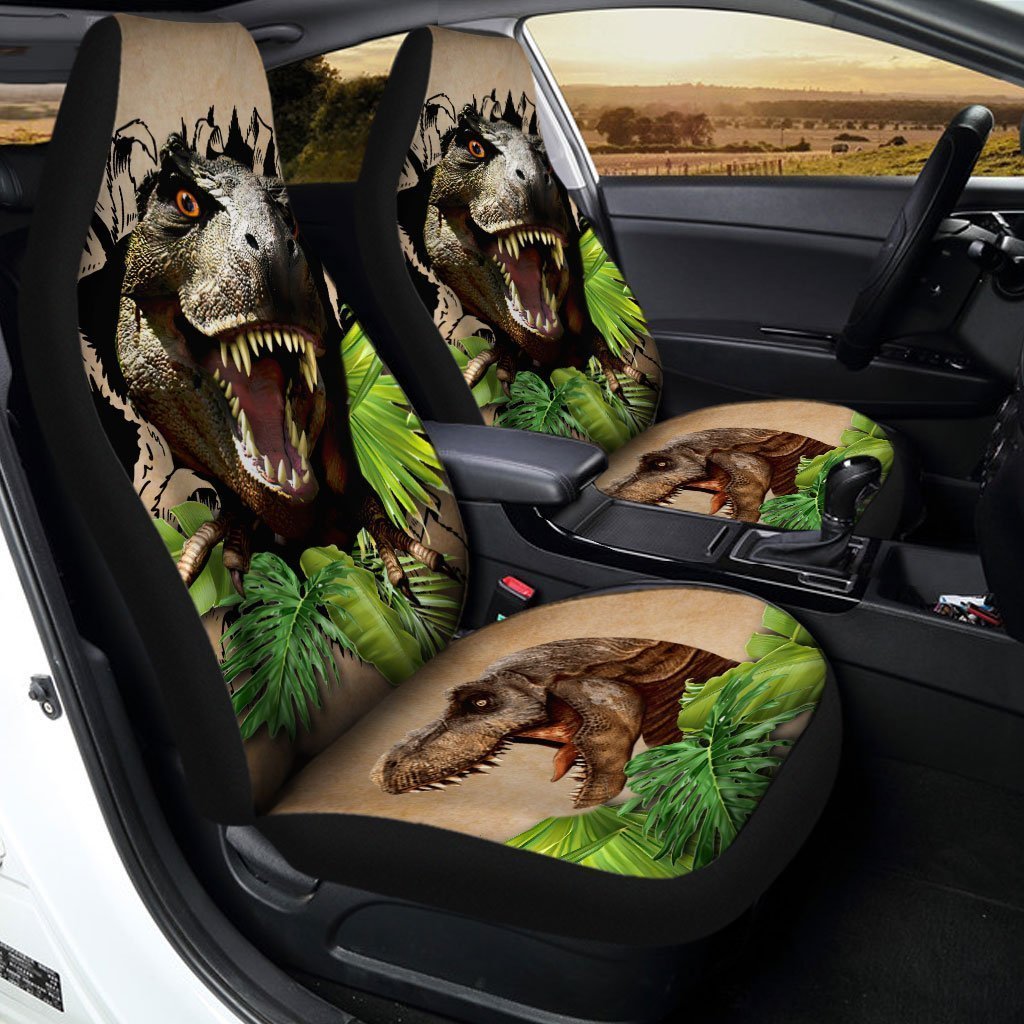 Dinosaur T-Rex Car Seat Covers Custom Car Accessories