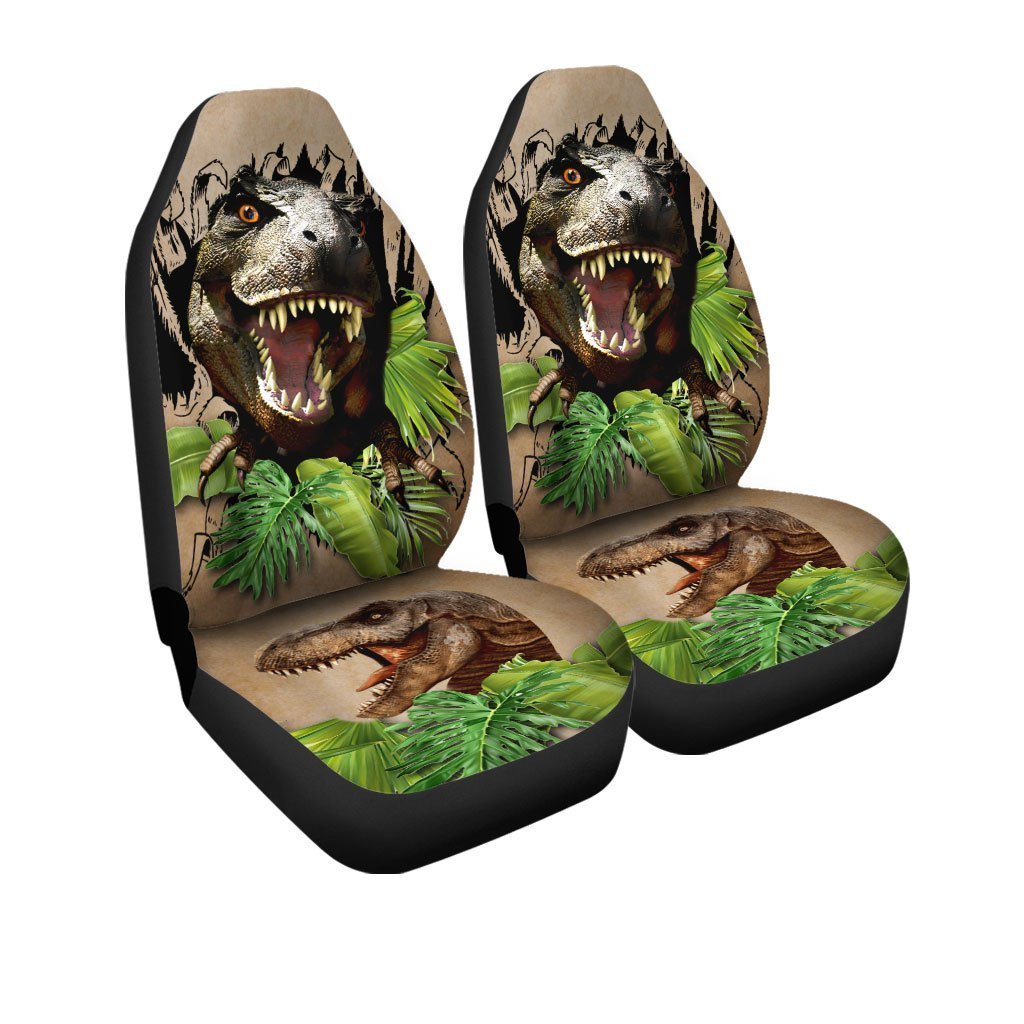 Dinosaur T-Rex Car Seat Covers Custom Car Accessories