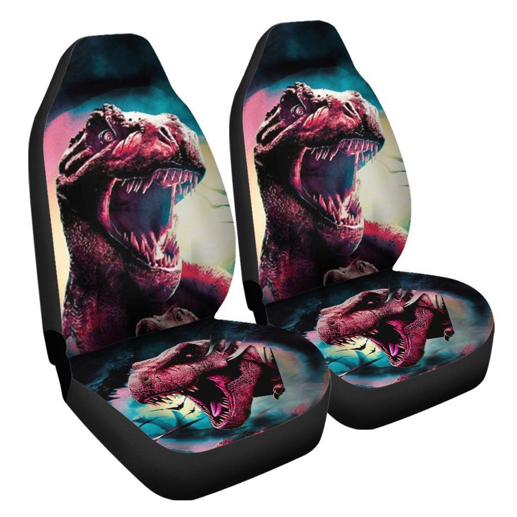 Dinosaur T-Rex Car Seat Covers Custom Vintage Car Accessories