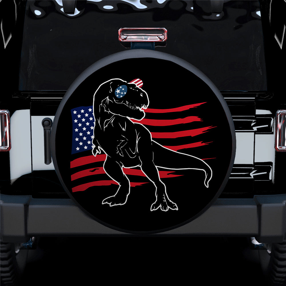 Dinosaur T-Rex USA Car Jeep Spare Tire Cover