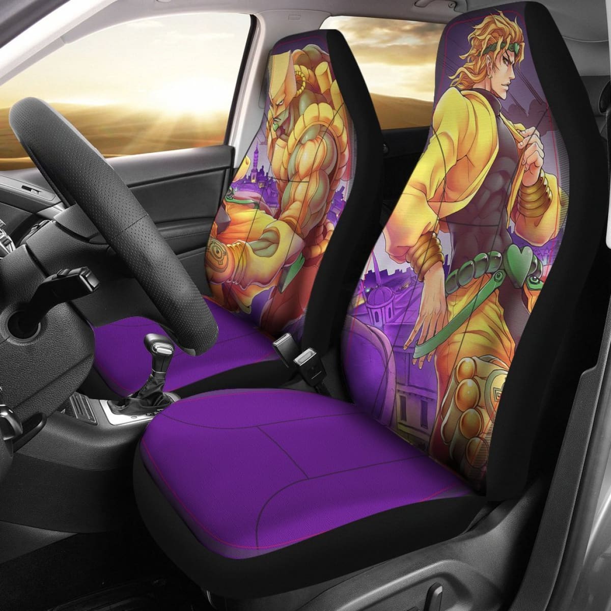 Dio Brando Car Seat Covers JoJo's Bizarre Adventure Universal Fit 210212