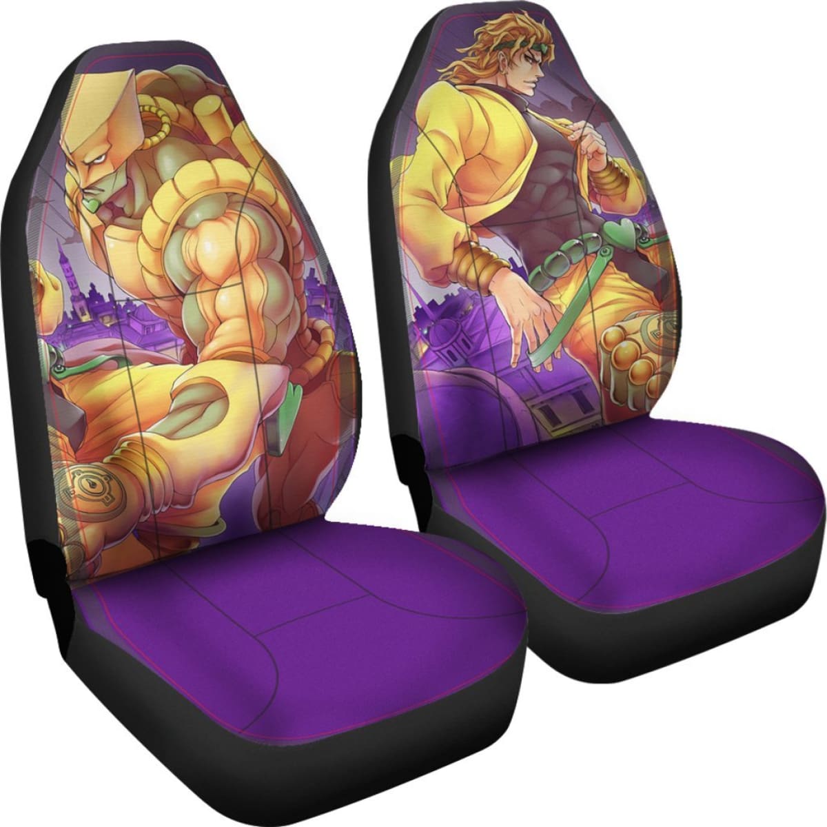 Dio Brando Car Seat Covers JoJo's Bizarre Adventure Universal Fit 210212