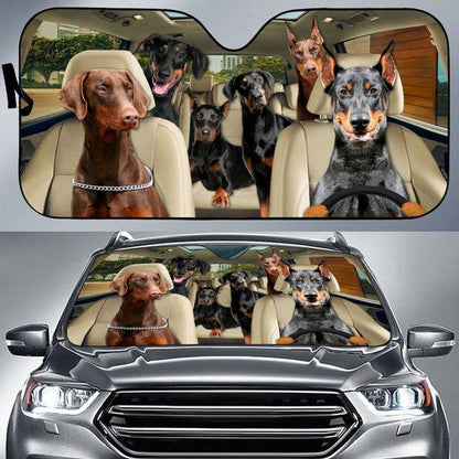 Doberman All Over Printed 3D Sun Shade
