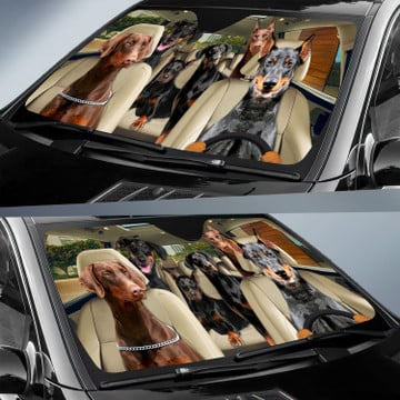 Doberman All Over Printed 3D Sun Shade
