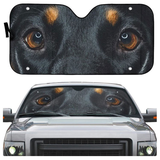 Doberman Dog Eyes Custom Car Auto Sun Shades Windshield Accessories Decor Gift