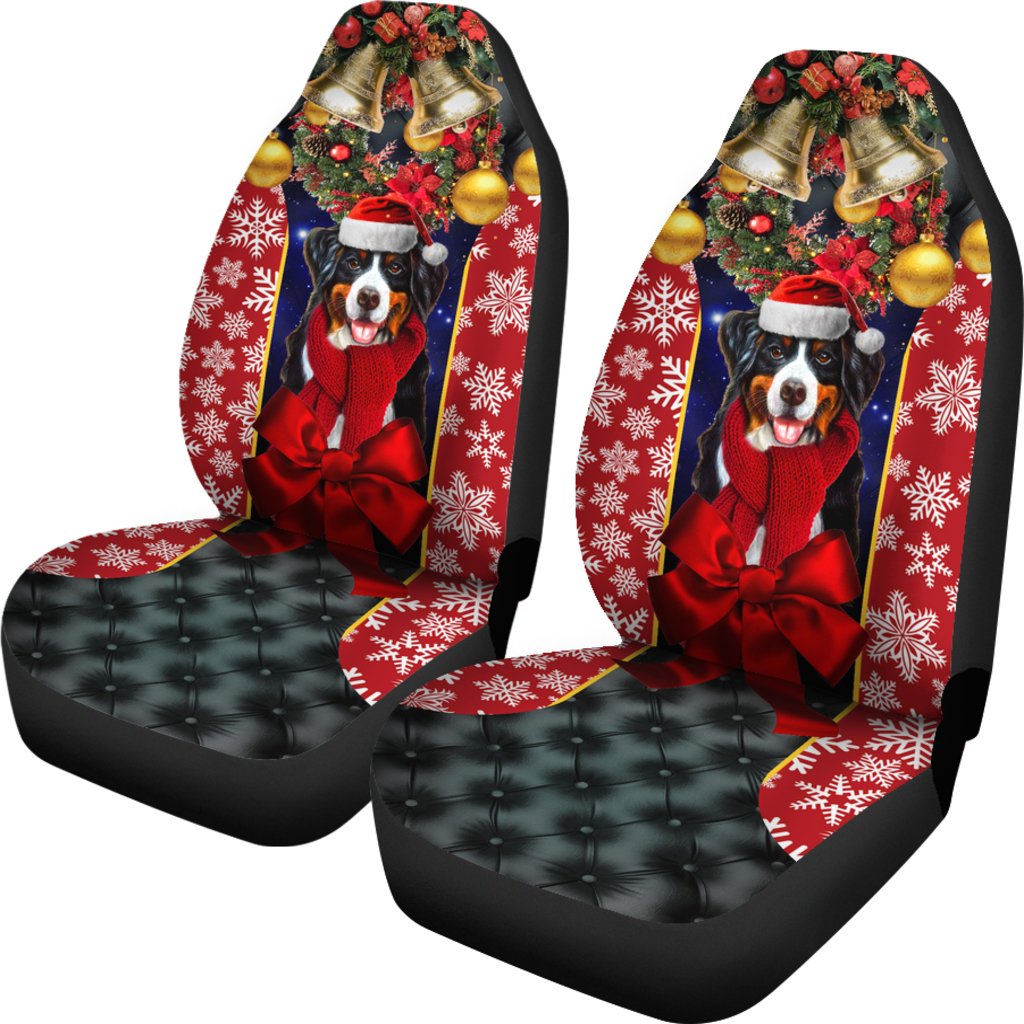 Dog Christmas Premium Custom Car Seat Covers Decor Protector