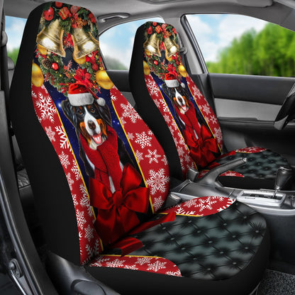 Dog Christmas Premium Custom Car Seat Covers Decor Protector