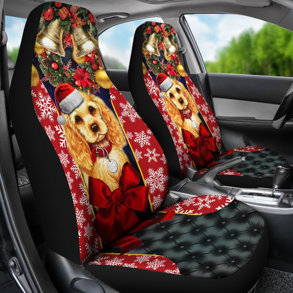 Dog Cross Embroidery Premium Custom Car Seat Covers Decor Protector