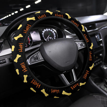 Dog Foot Print Partern Premium Car Steering Wheel Cover