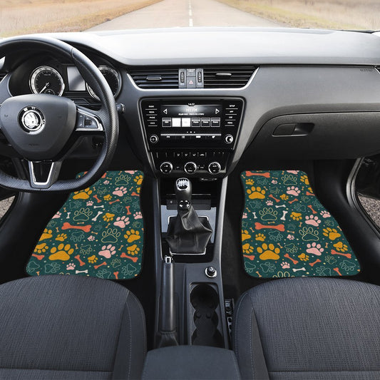 Dog Paws Car Floor Mats Custom Car Accessories For Dog Lovers
