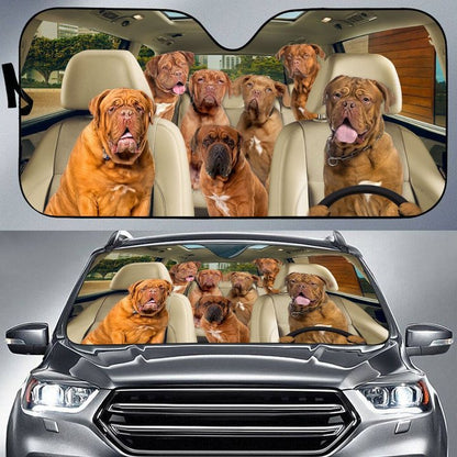 Dogue De Bordeaux Car All Over Printed 3D Sun Shade