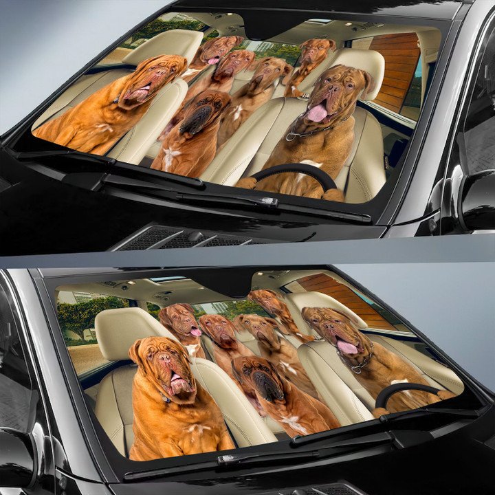 Dogue De Bordeaux Car All Over Printed 3D Sun Shade