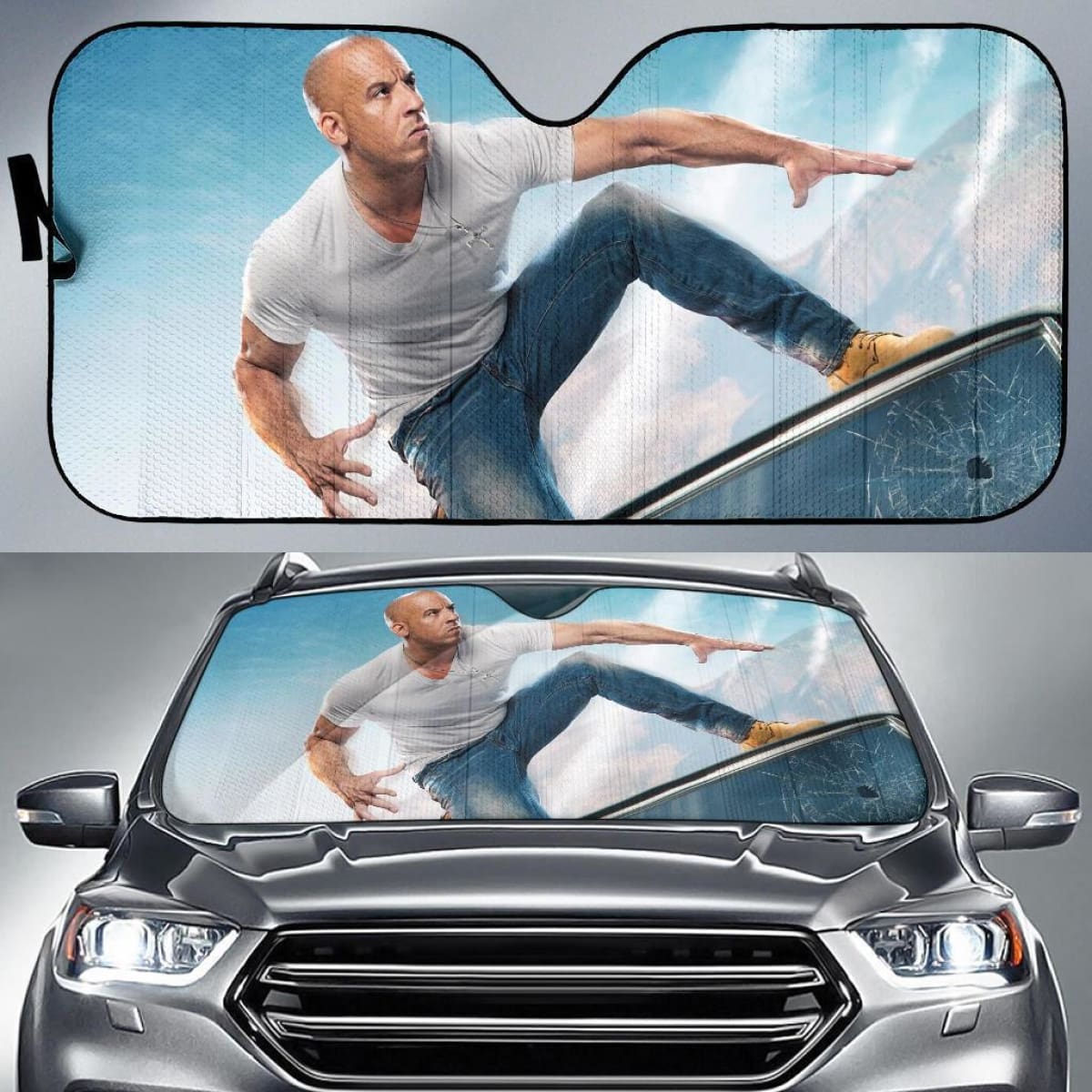 Dominic Toretto Fast Furious Auto Sun Shade Universal Fit 174503