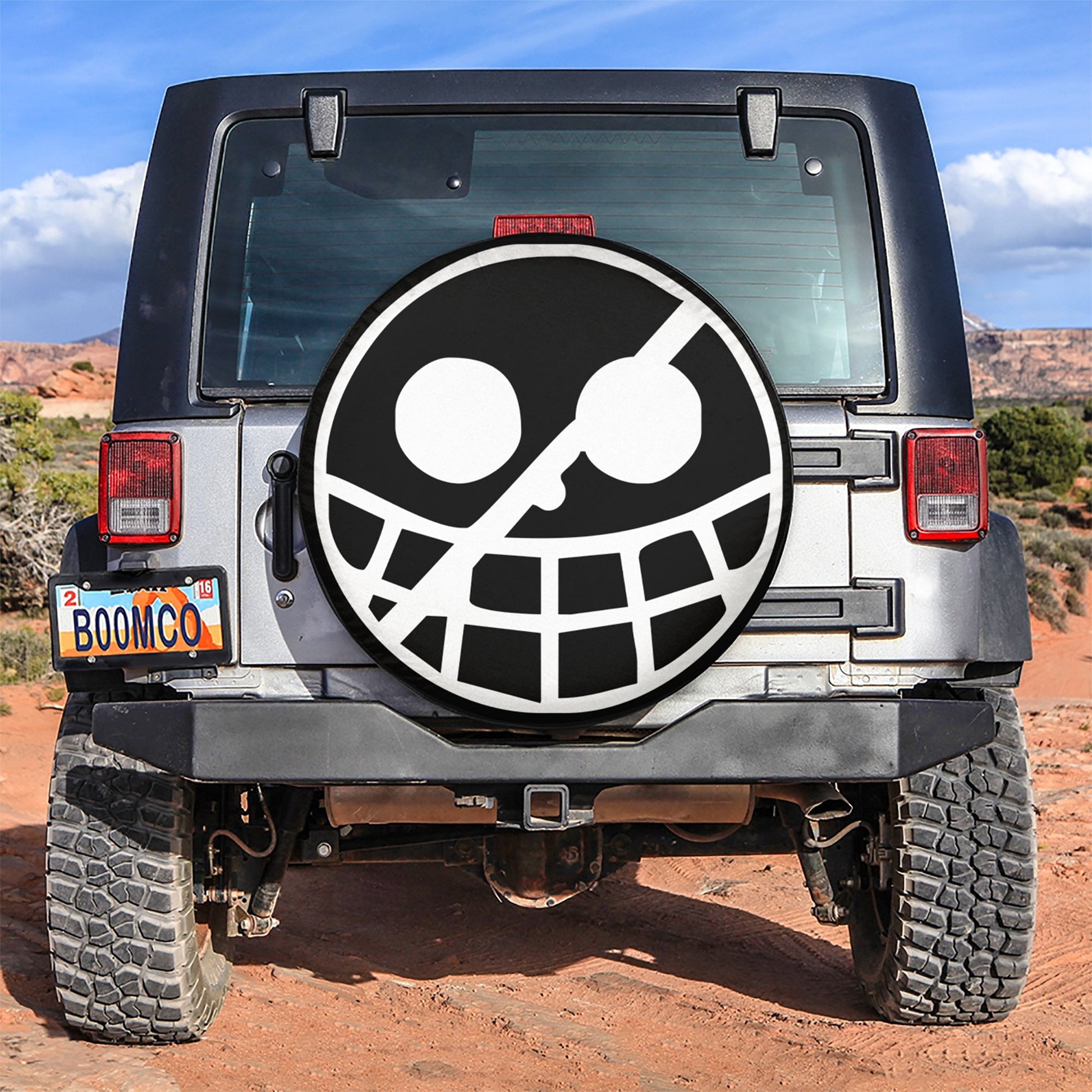 Donquixote Pirates Flag Custom One Piece Anime Car Spare Tire