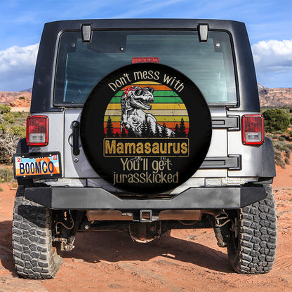Dont Mess With Mamasaurus Dinosaur Car Spare Tire Cover