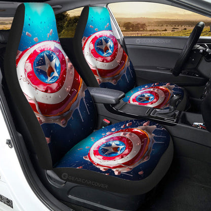 Donuts Car Seat Covers Custom Captain America Car Accessories
