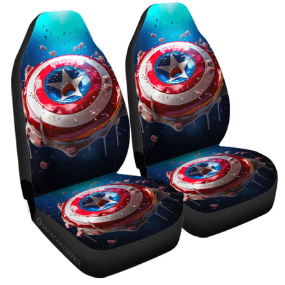 Donuts Car Seat Covers Custom Captain America Car Accessories