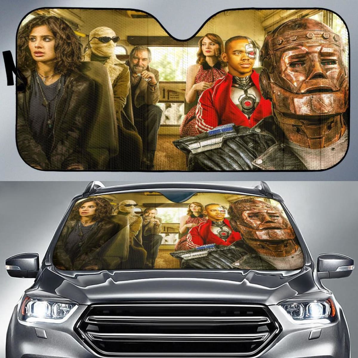 Doom Patrol Season 1 Dc Comics Matt Bomer Alan Tudyk April Car Sun Shade Universal Fit 225311