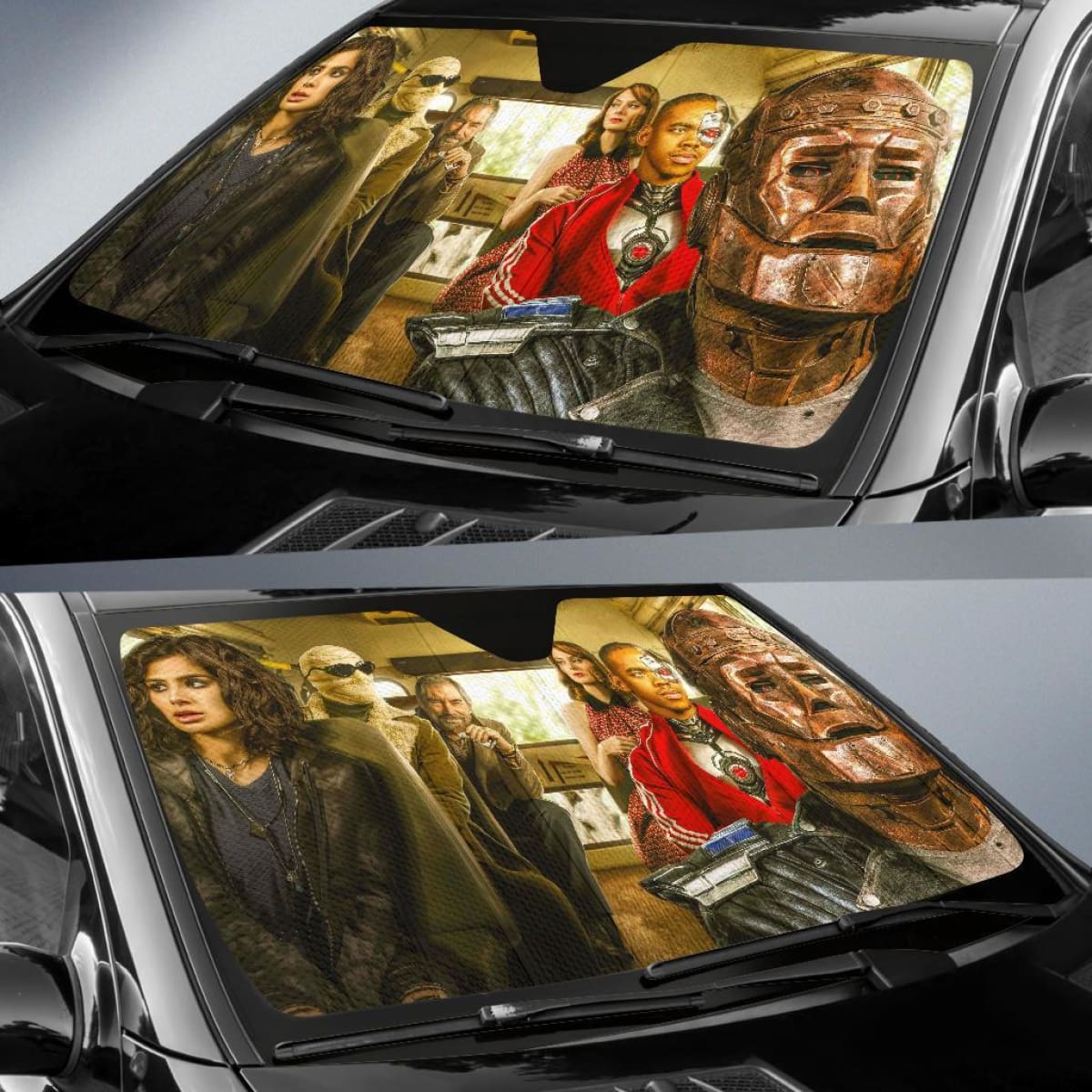 Doom Patrol Season 1 Dc Comics Matt Bomer Alan Tudyk April Car Sun Shade Universal Fit 225311