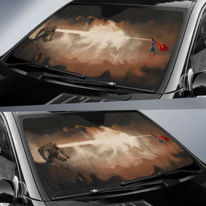 Doomdays Vs Superman Car Auto Sun Shades Universal Fit 051312