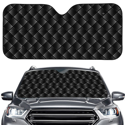 Dot Geometric Square Pattern Print Car Windshield Sun Shade