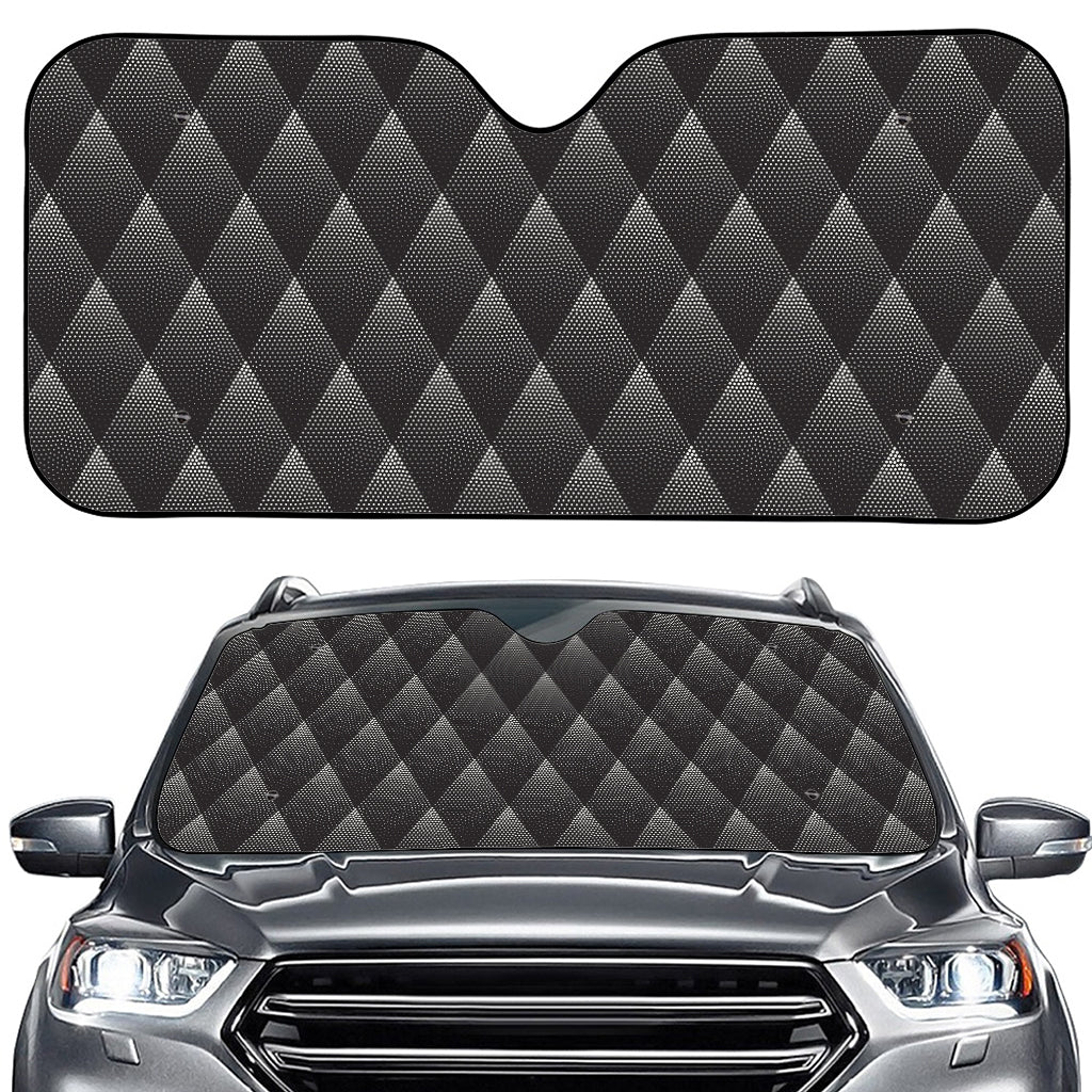 Dot Geometric Triangle Pattern Print Car Windshield Sun Shade