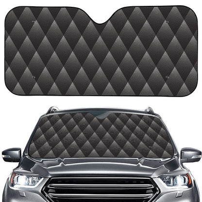 Dot Geometric Triangle Pattern Print Car Windshield Sun Shade