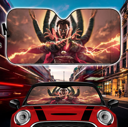 Dr Strange Casting Spell Car Auto Sunshades