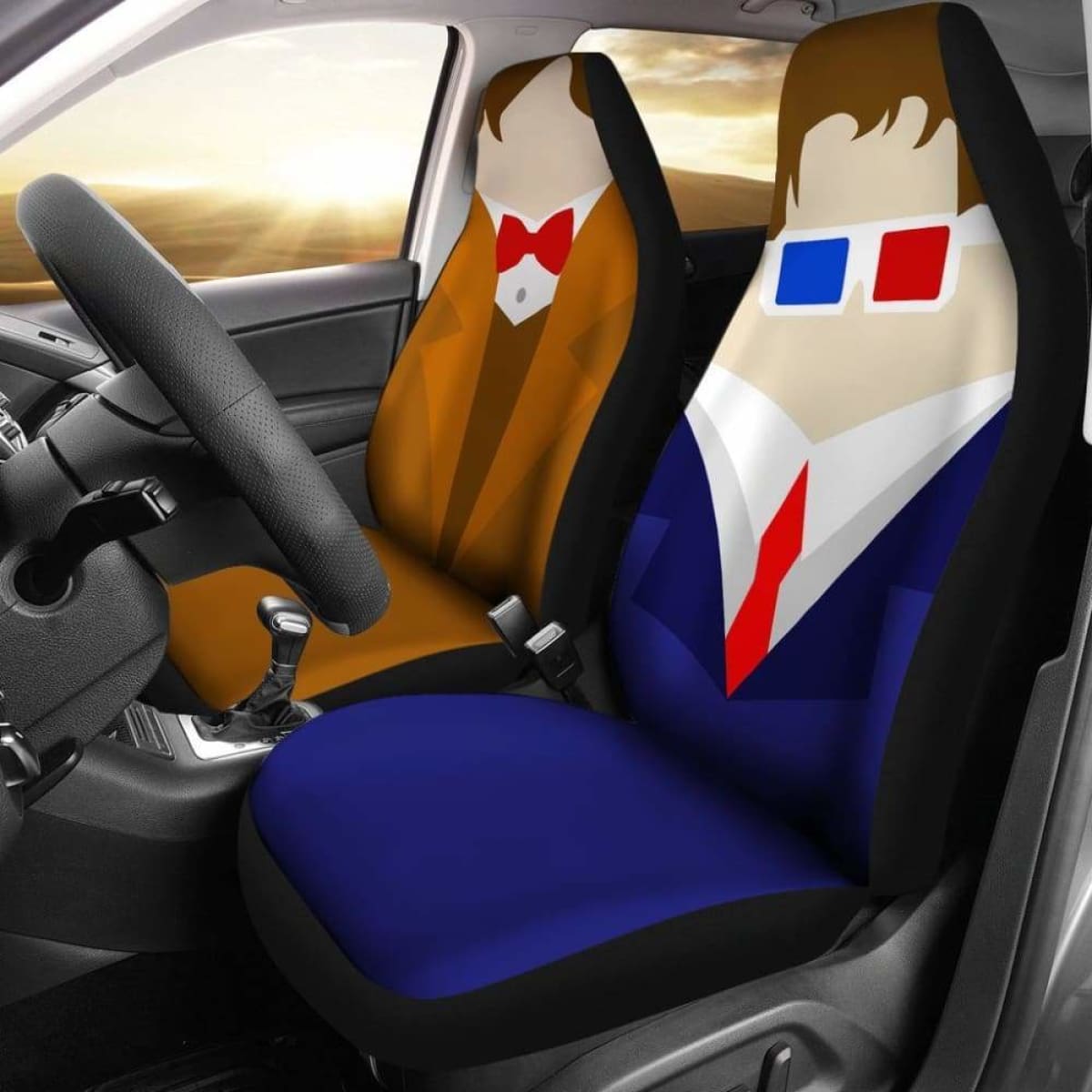 Dr Who - Car Seat Covers - (Set of 2) Universal Fit
