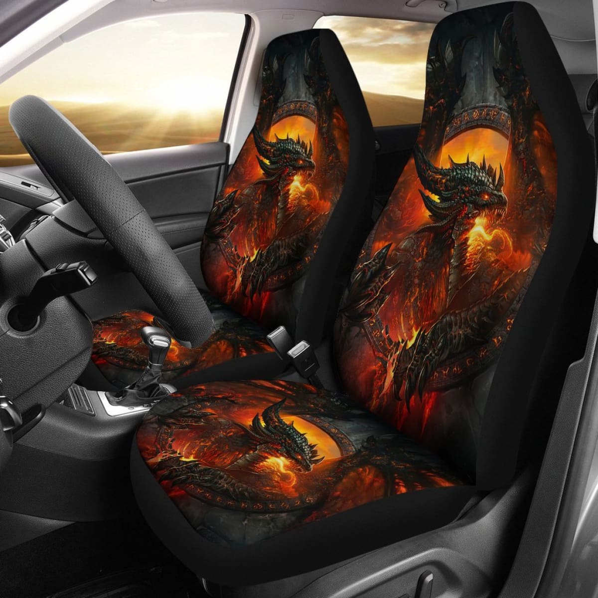 Dragon Art Game Of Thrones Car Seat Covers Movie H053120 Universal Fit 072323