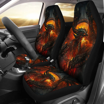 Dragon Art Game Of Thrones Car Seat Covers Movie H053120 Universal Fit 072323