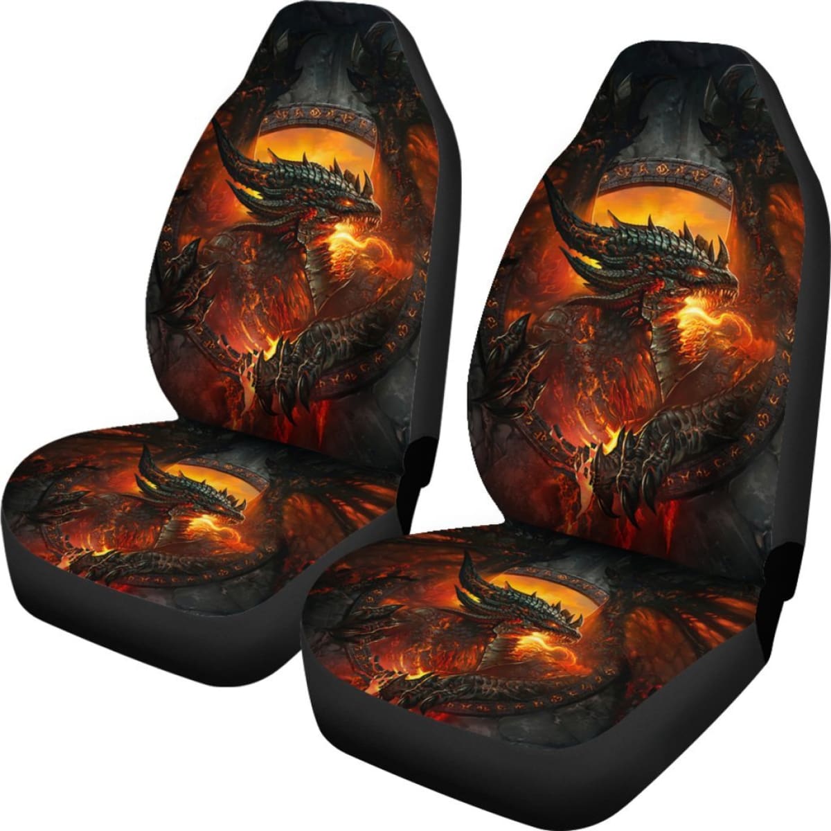 Dragon Art Game Of Thrones Car Seat Covers Movie H053120 Universal Fit 072323