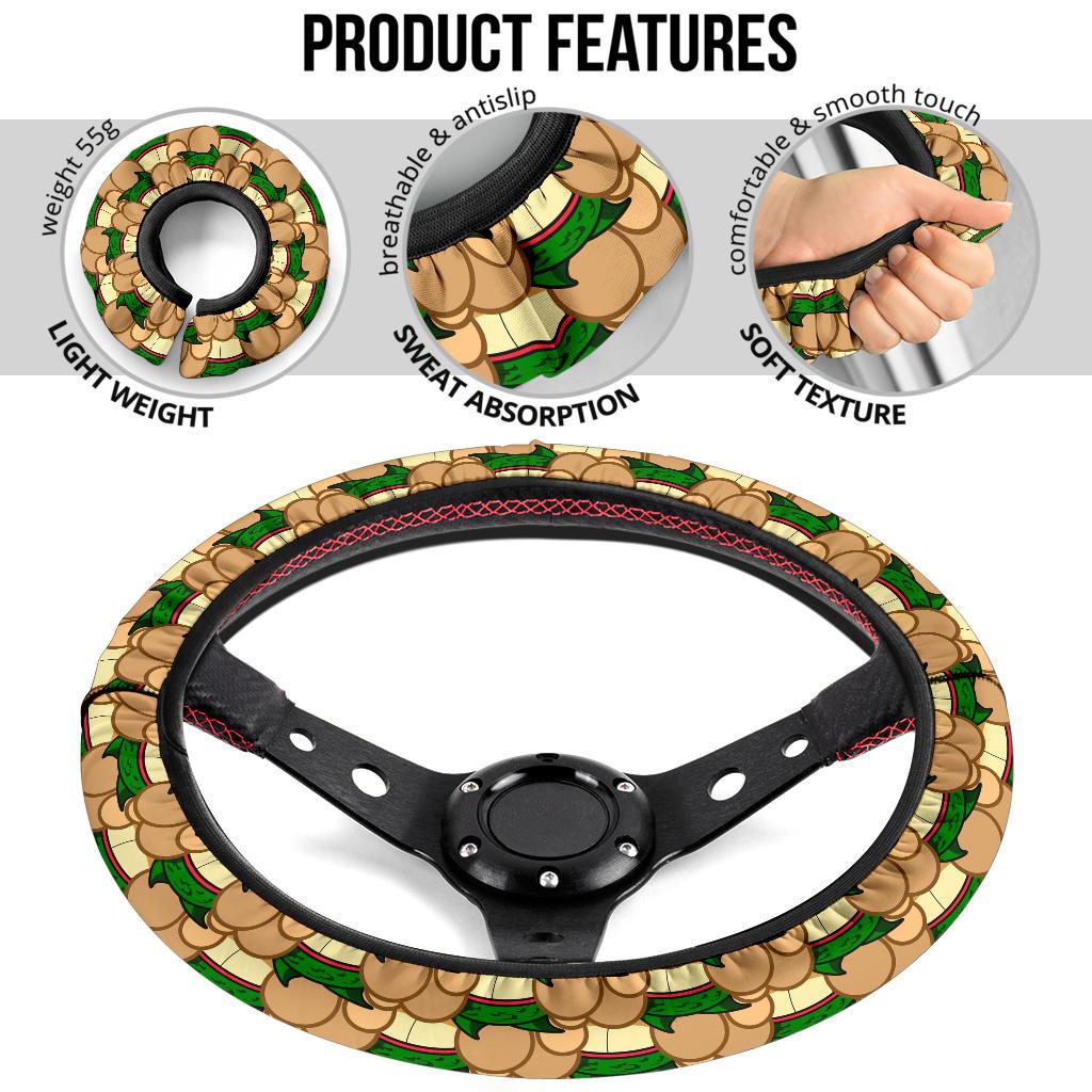 Dragon Ball Anime Premium Custom Car Steering Wheel Cover
