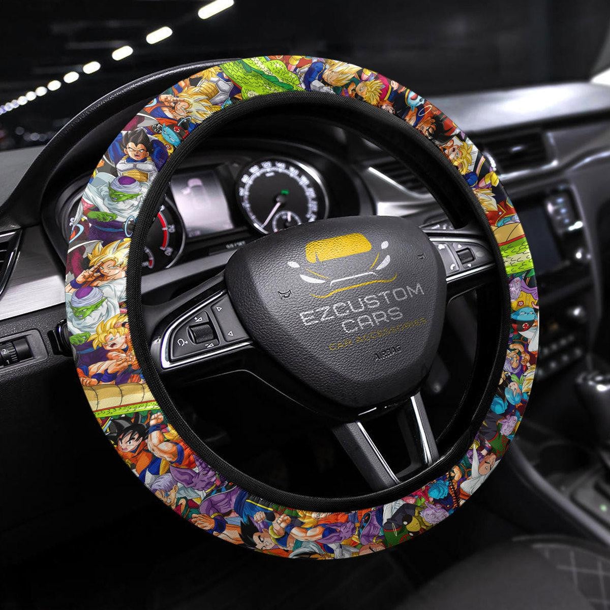 Dragon Ball Anime Steering Wheel Cover Custom Anime Car Accessories