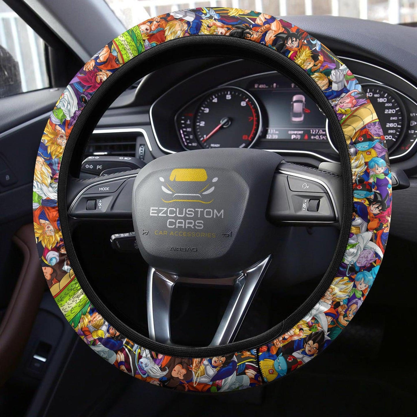 Dragon Ball Anime Steering Wheel Cover Custom Anime Car Accessories