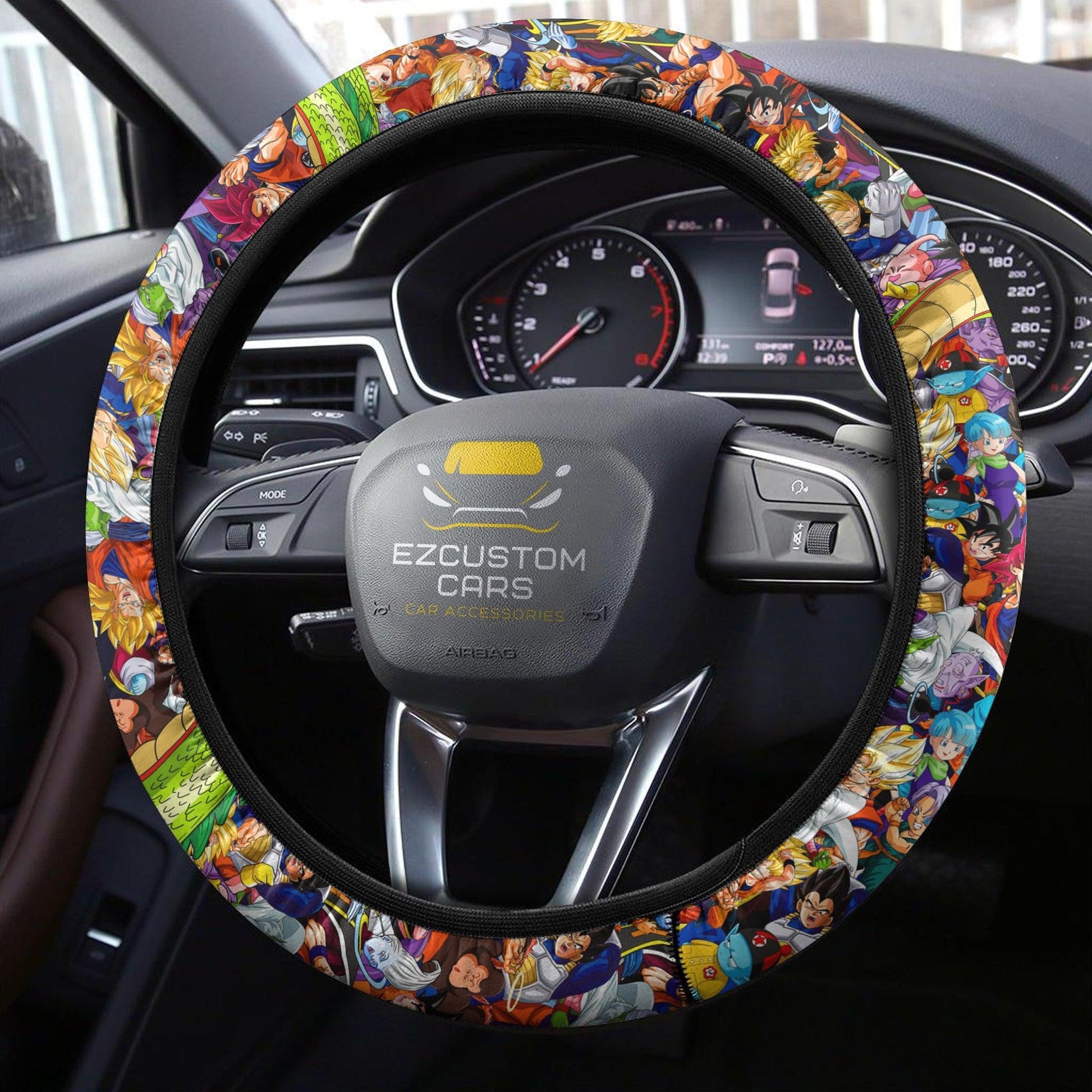 Dragon Ball Anime Steering Wheel Cover Custom Anime Car Accessories